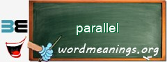 WordMeaning blackboard for parallel